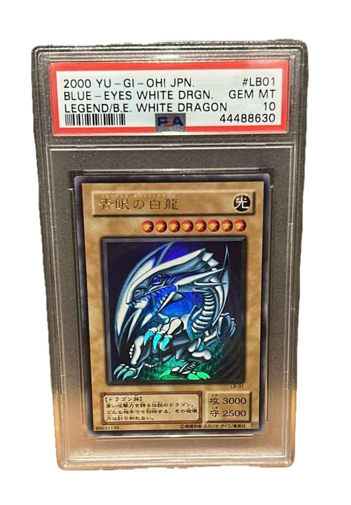 Yu-Gi-Oh! Blue-Eyes White Dragon LB-01 — Legend of Blue Eyes White Dragon Japanese (2000), PSA 10