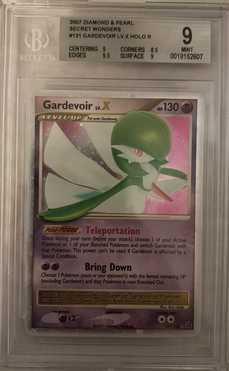 Pokémon TCG Gardevoir Lv.X — Diamond & Pearl Secret Wonders (BGS 9)