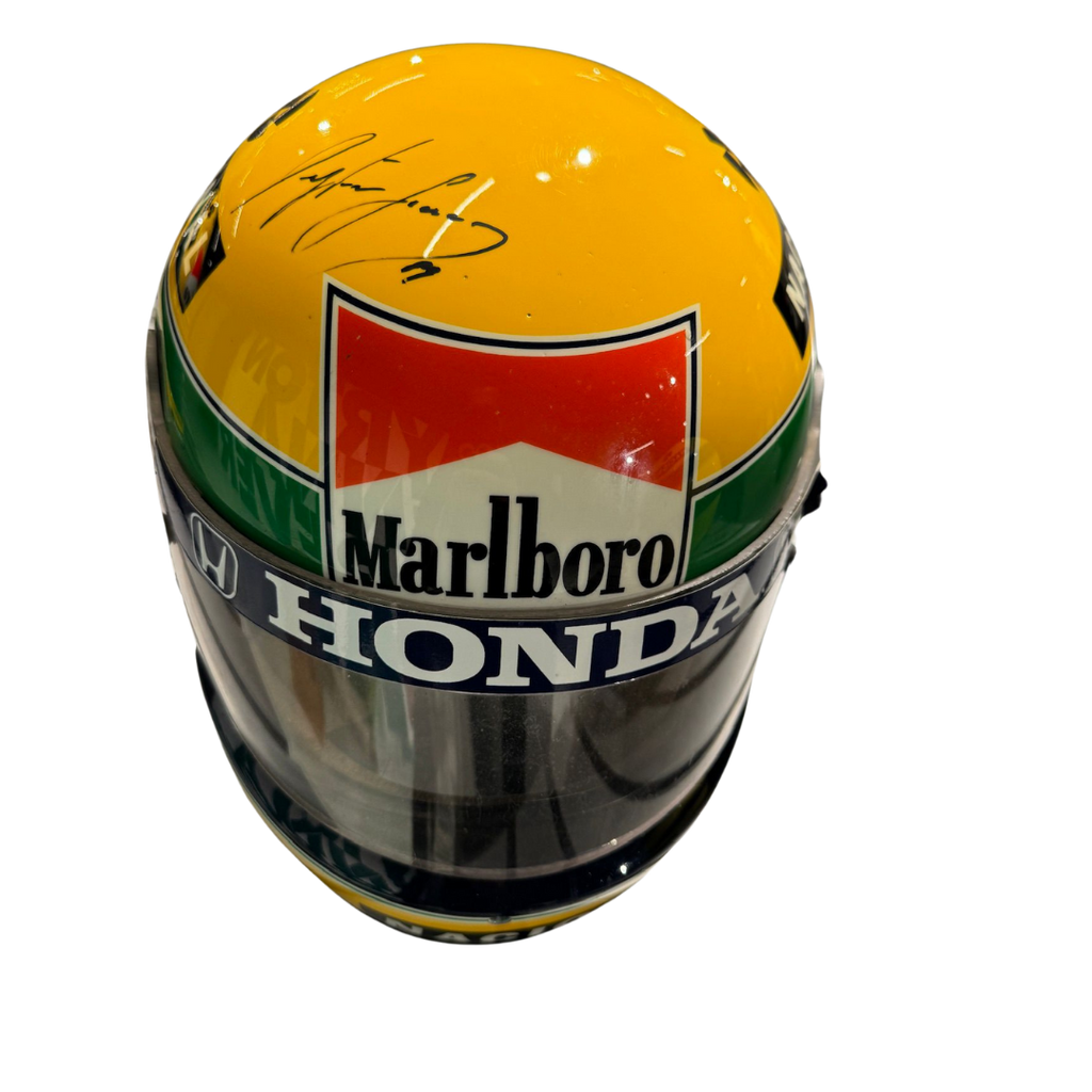 Ayrton Senna – 1989 Adelaide Grand Prix Race-Used & Signed Helmet