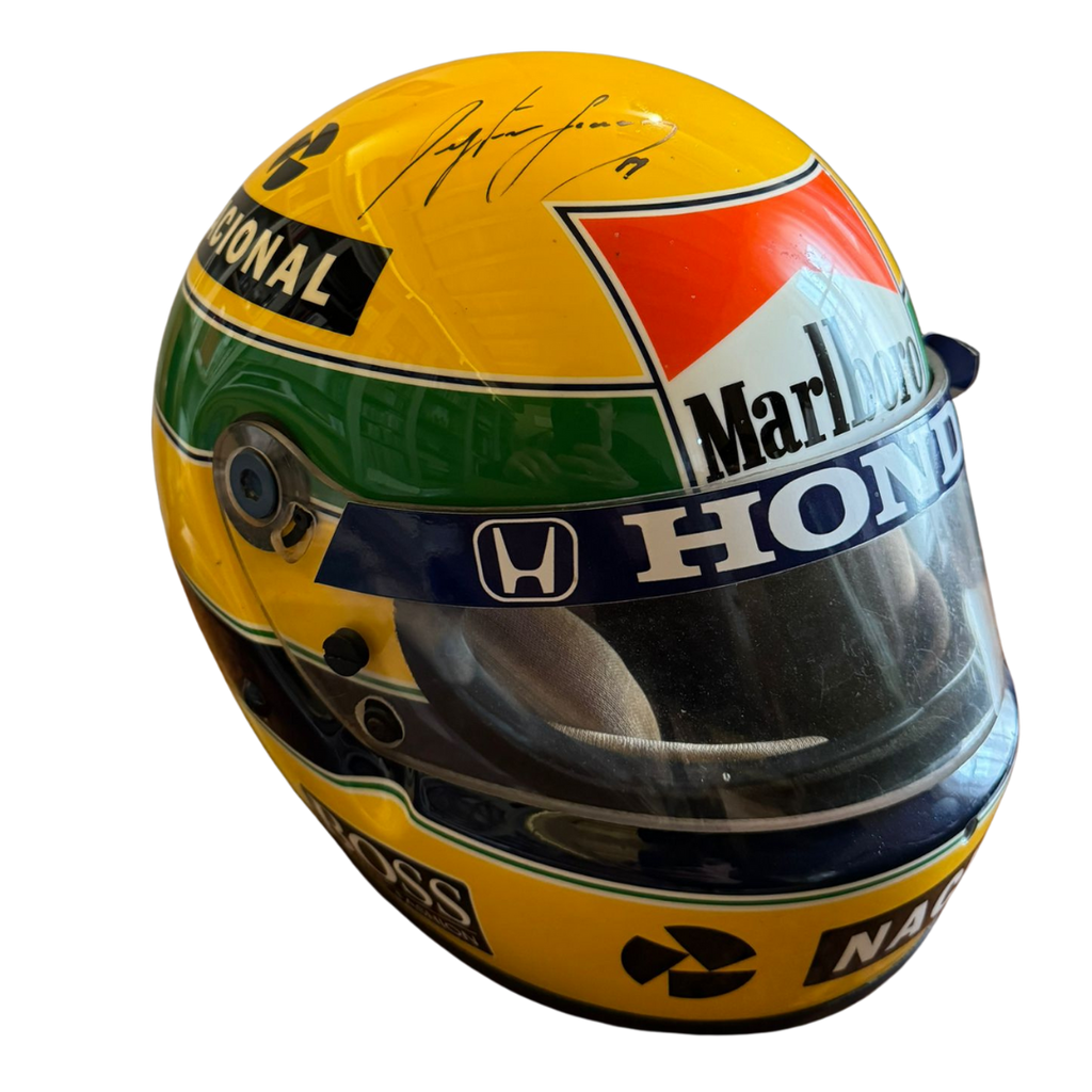 Ayrton Senna – 1989 Adelaide Grand Prix Race-Used & Signed Helmet