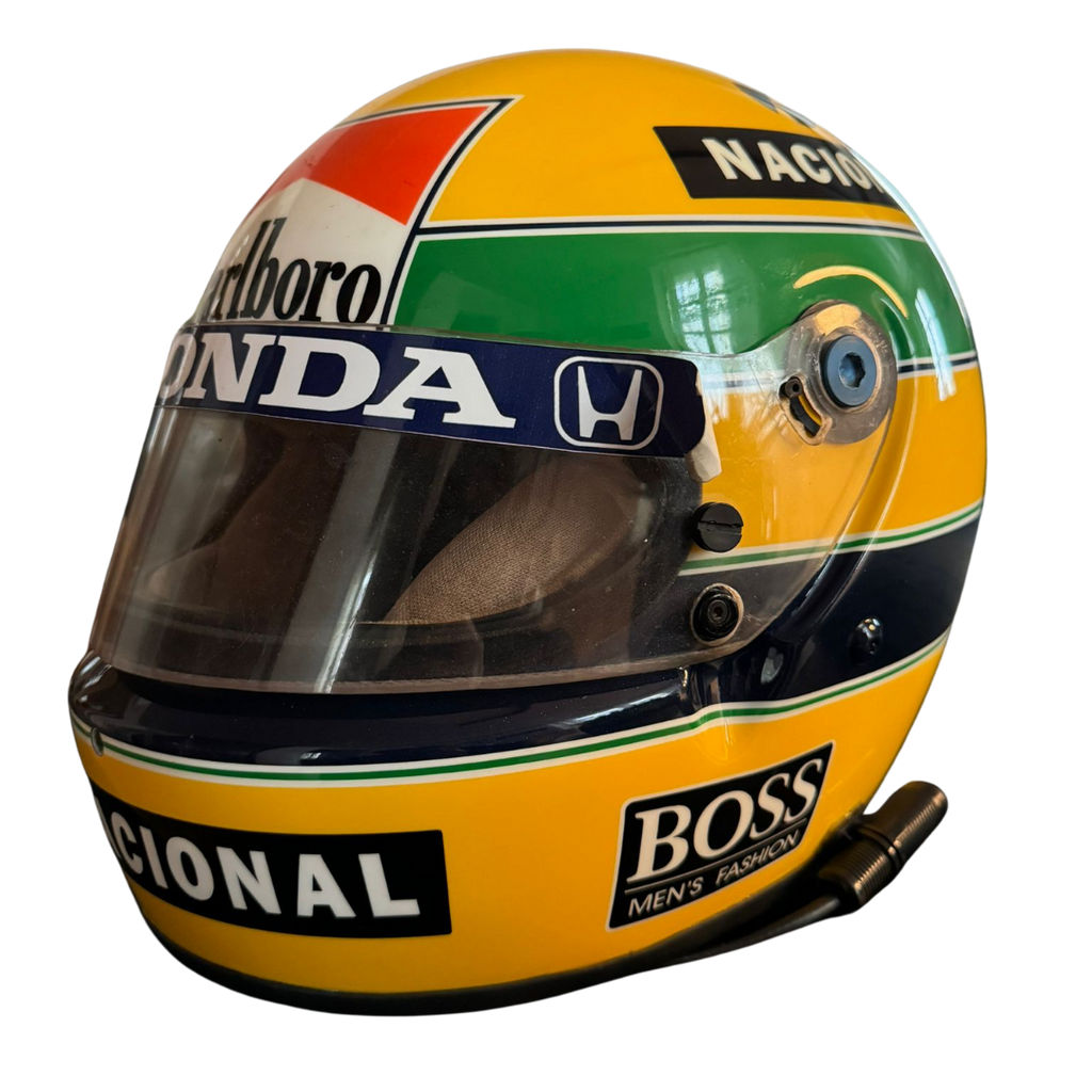 Ayrton Senna – 1989 Adelaide Grand Prix Race-Used & Signed Helmet