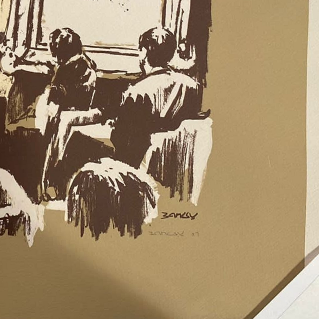 Banksy - Morons Sepia (2007)