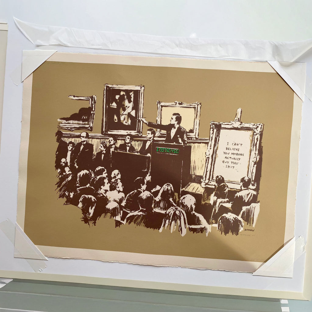 Banksy - Morons Sepia (2007)