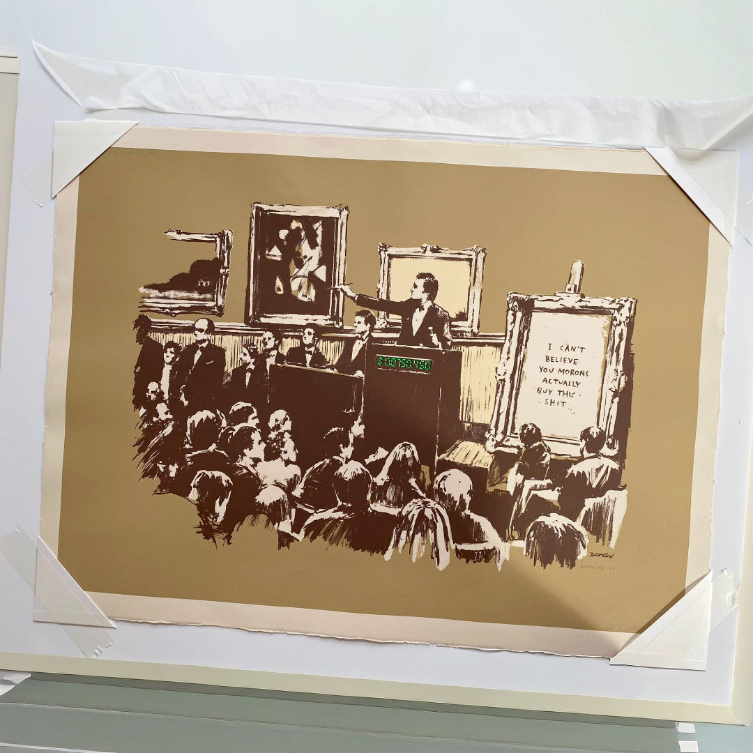 Banksy - Morons Sepia (2007)