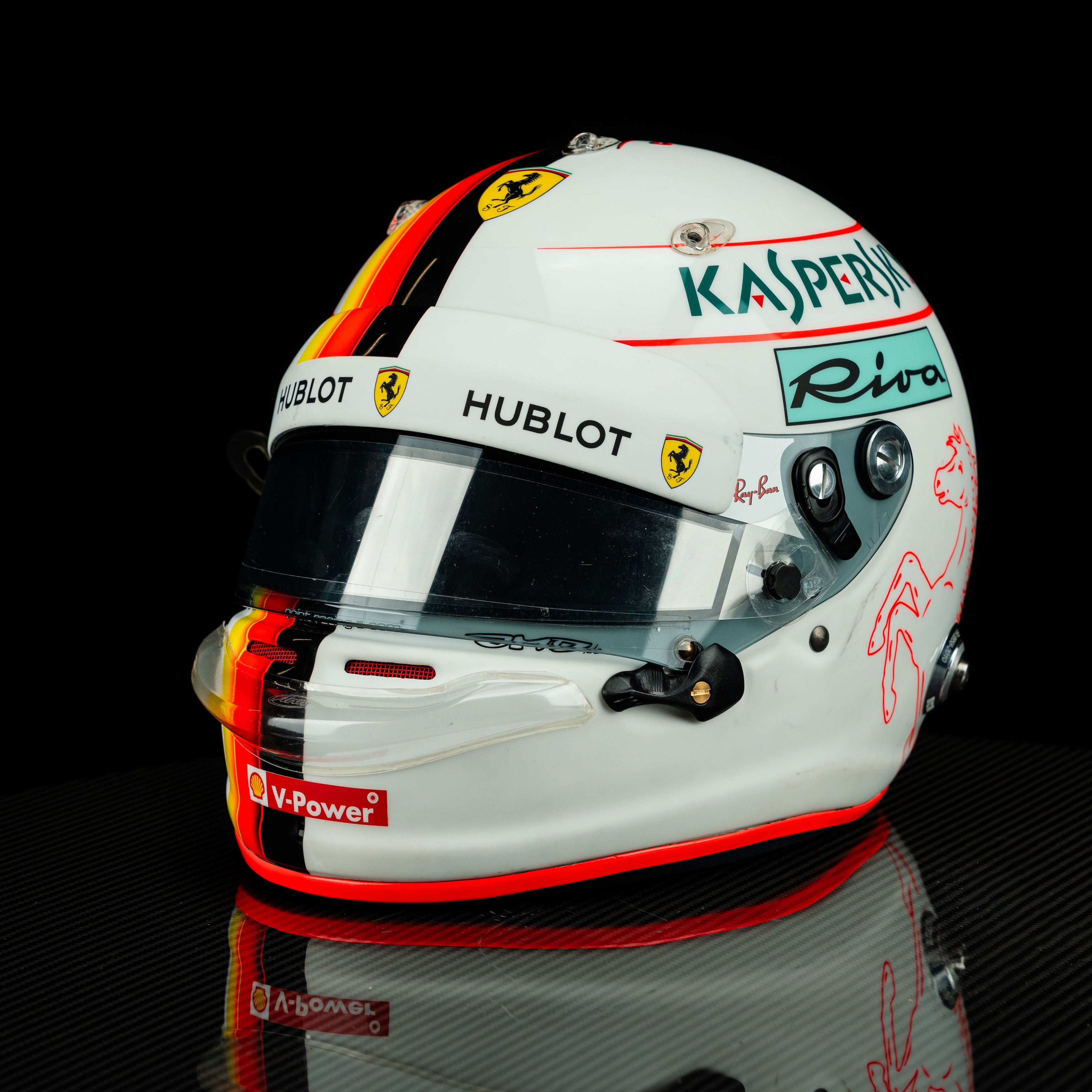 Sebastian Vettel – 2018 Race-Used Helmet