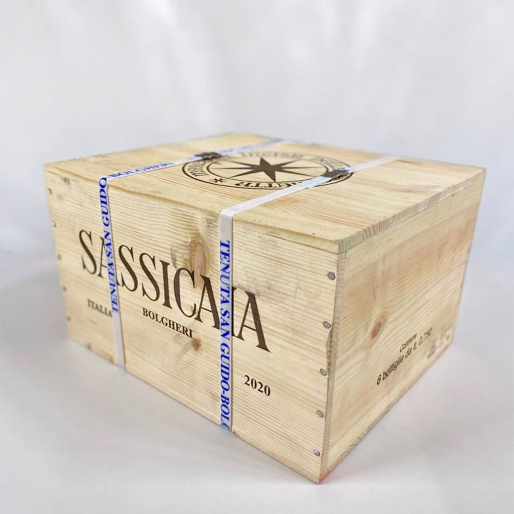 Sassicaia 2020 – 4× Casse di legno originali (OWC)