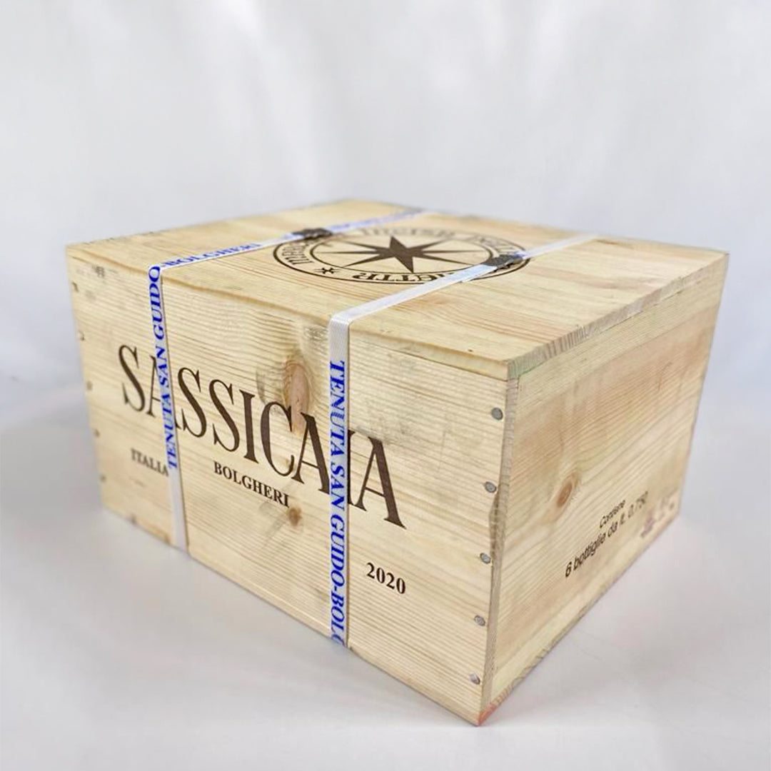 Sassicaia 2020 – 4× Original Wooden Cases (OWC)