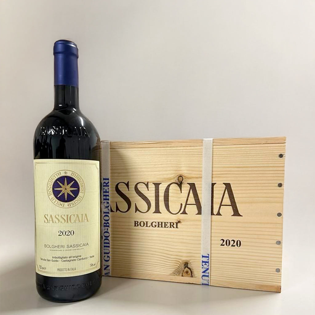 Sassicaia 2020 – 4× Casse di legno originali (OWC)