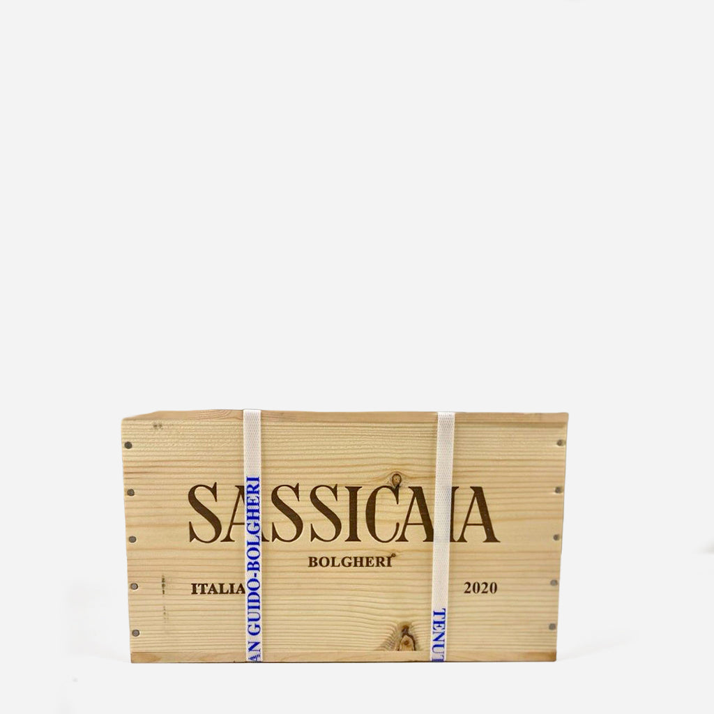 Sassicaia 2020 – 4× Casse di legno originali (OWC)