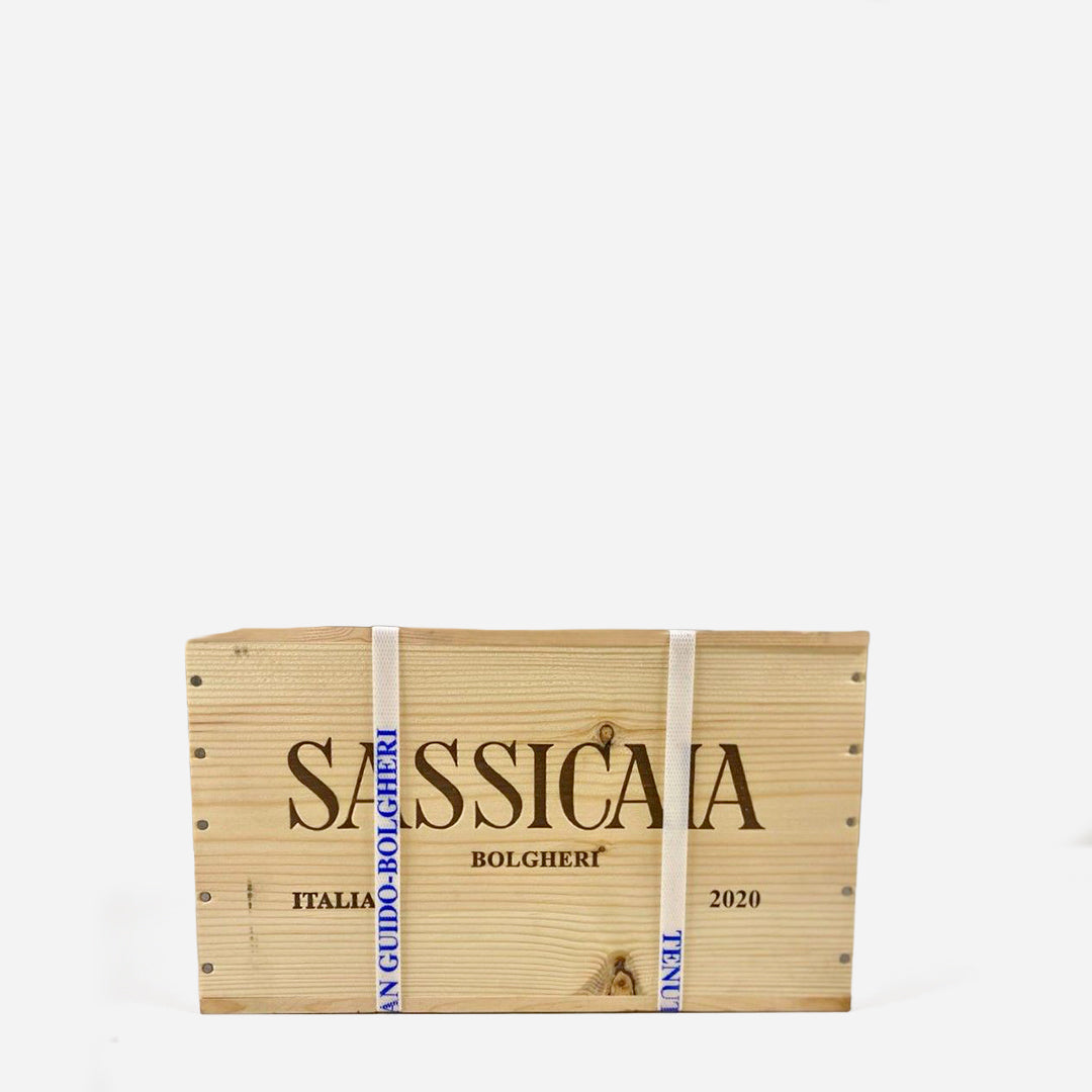 Sassicaia 2020 – 4× Original Wooden Cases (OWC)