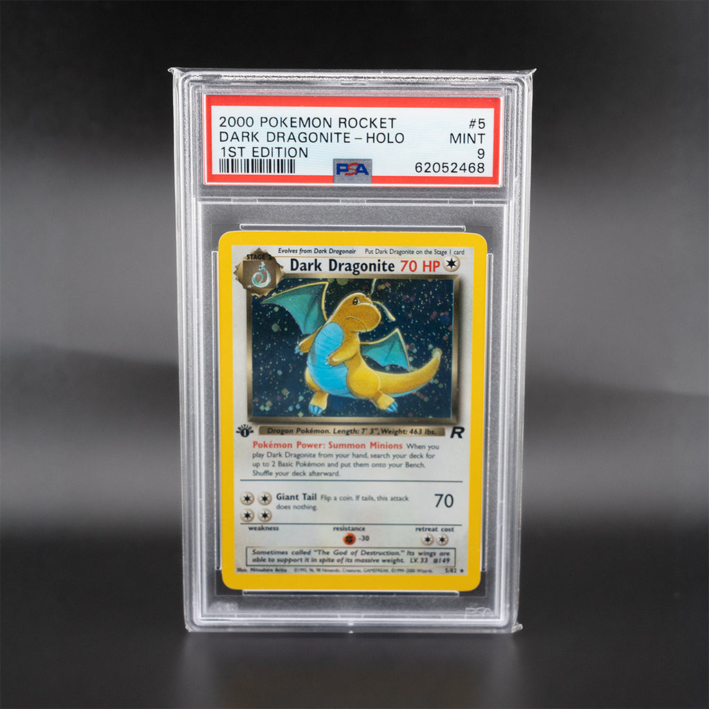 Dark Dragonite – Team Rocket 1a Edizione Holo (#5/82) – PSA 9 NUOVO
