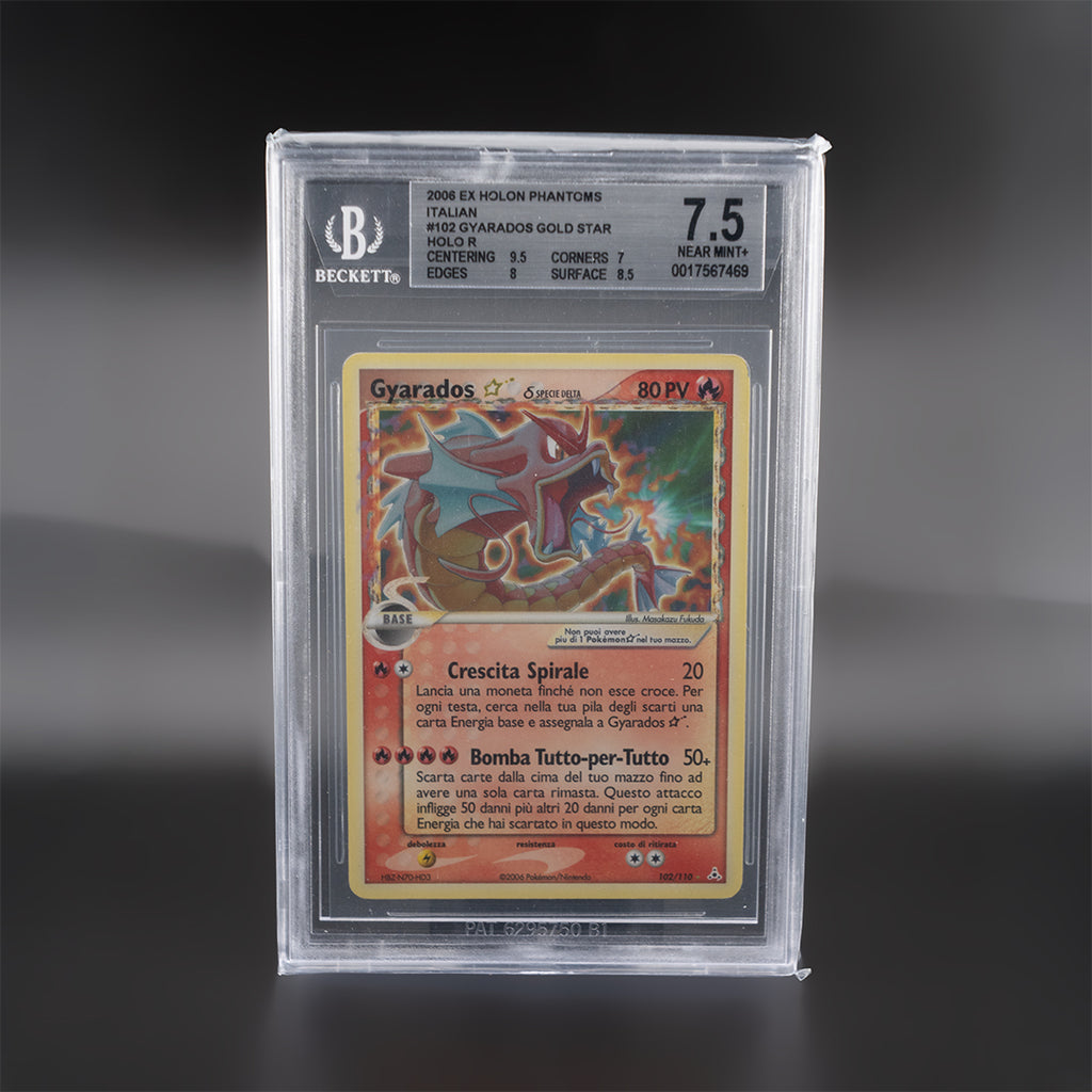 Gyarados Gold Star – EX Holon Phantoms (Italian) – BGS 7.5