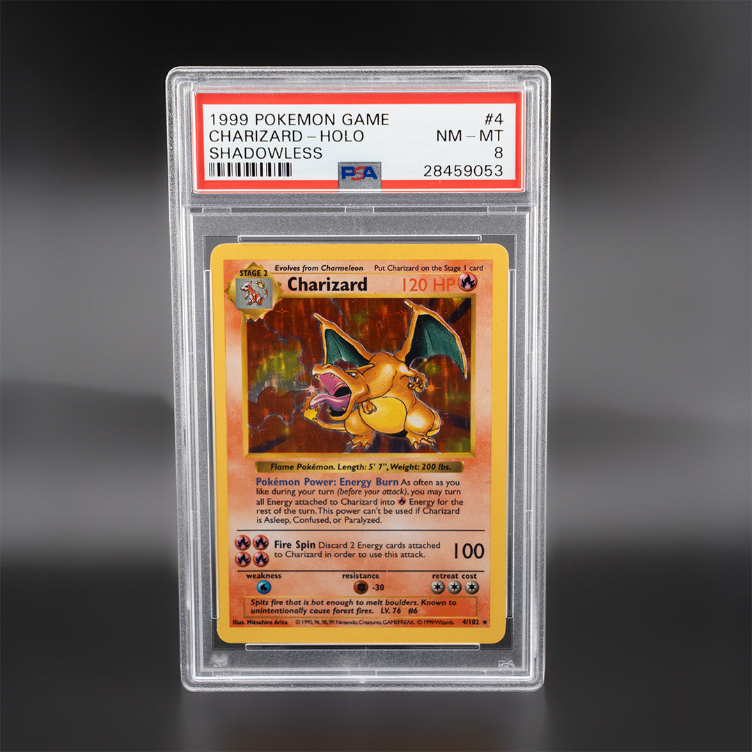 Charizard Shadowless – Base Set 1999 | PSA 8 NM-MT