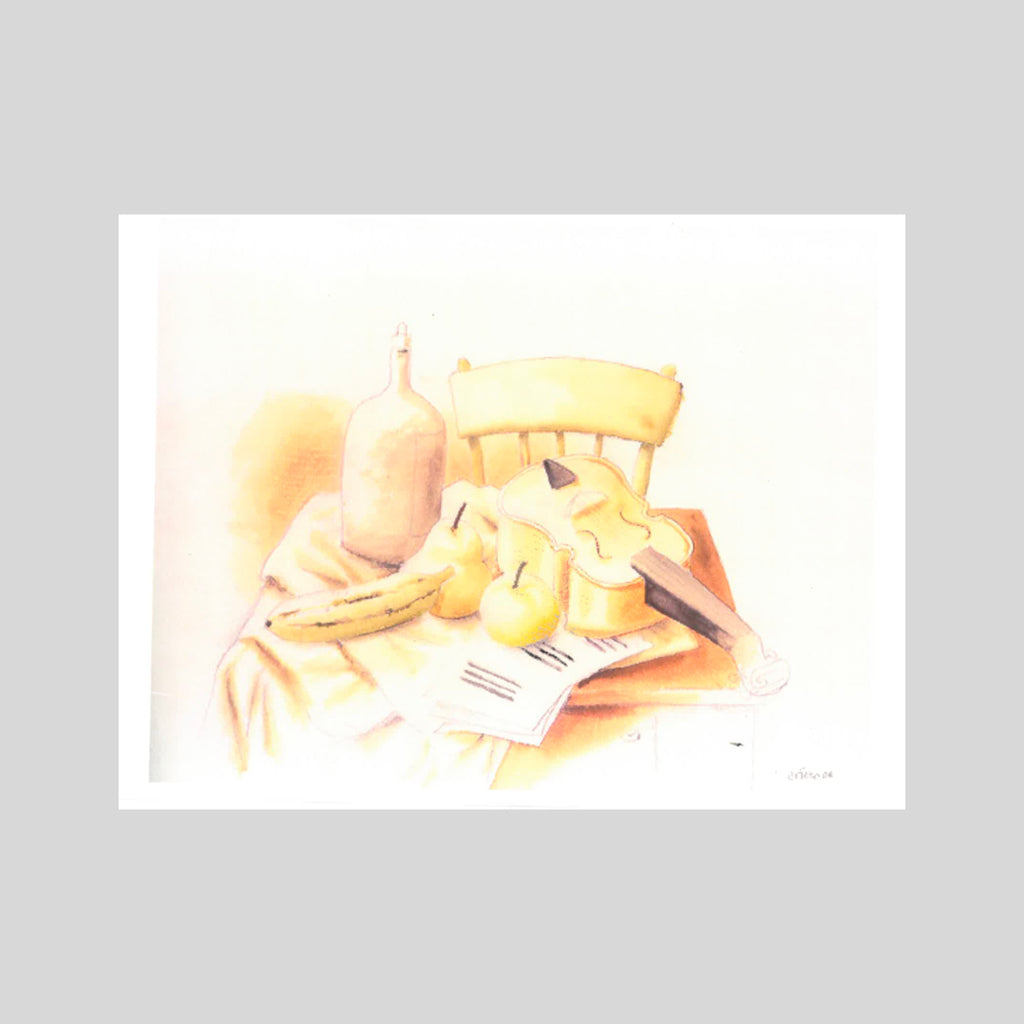 Fernando Botero – Still life with violin