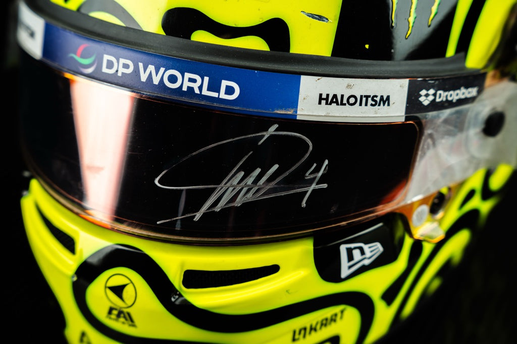 Lando Norris – Casco usato in gara nel 2024