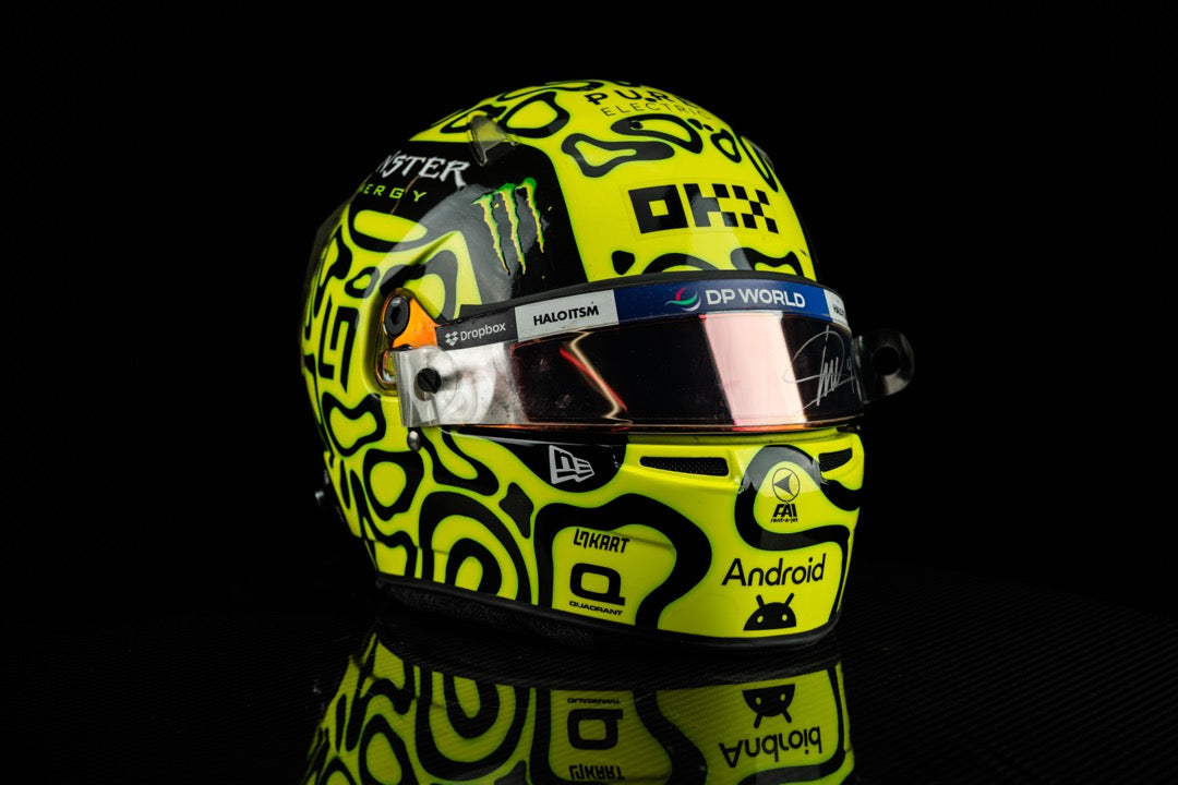 Lando Norris – Casco usato in gara nel 2024
