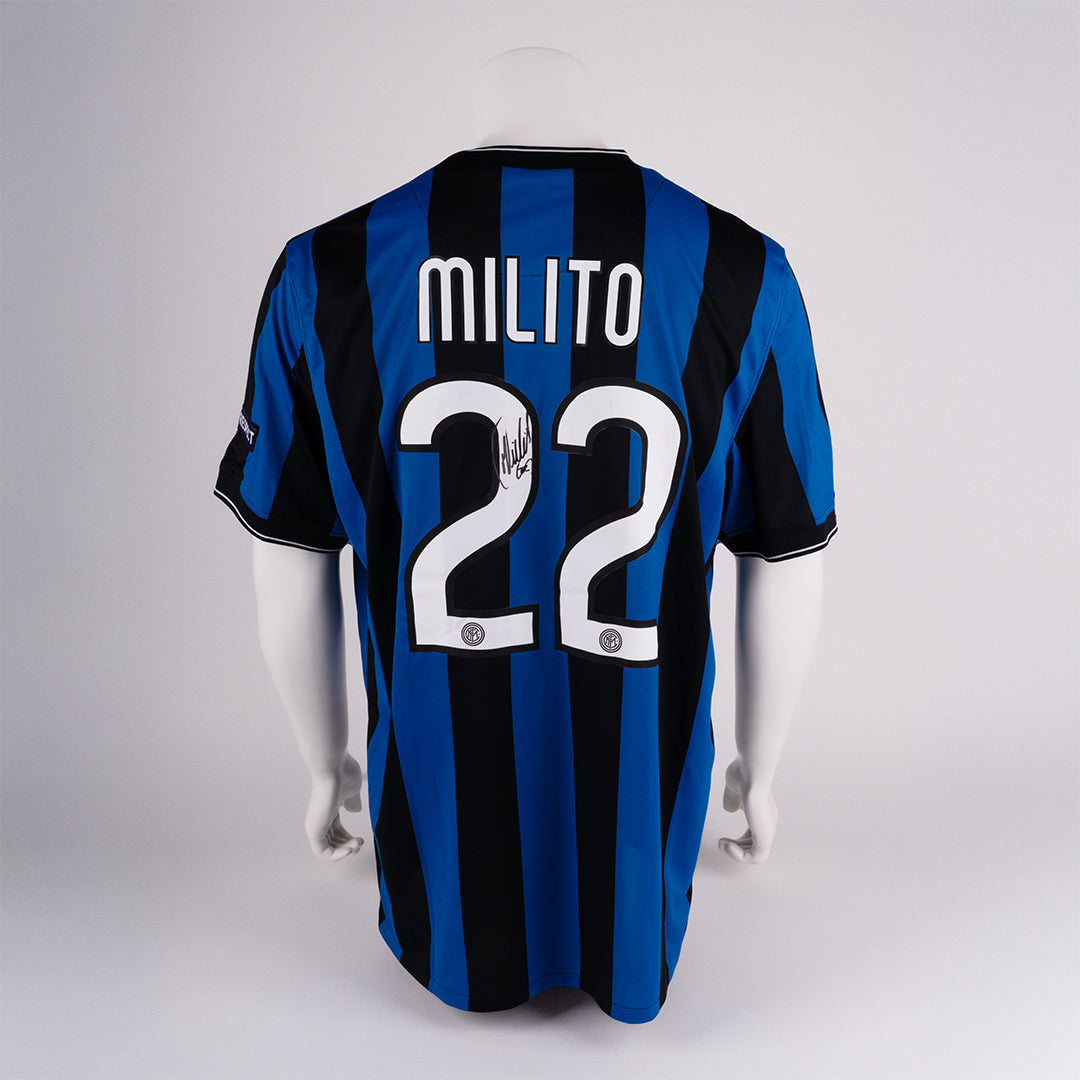 Diego Milito Signed Inter Shirt – 2010 UEFA Champions League Final