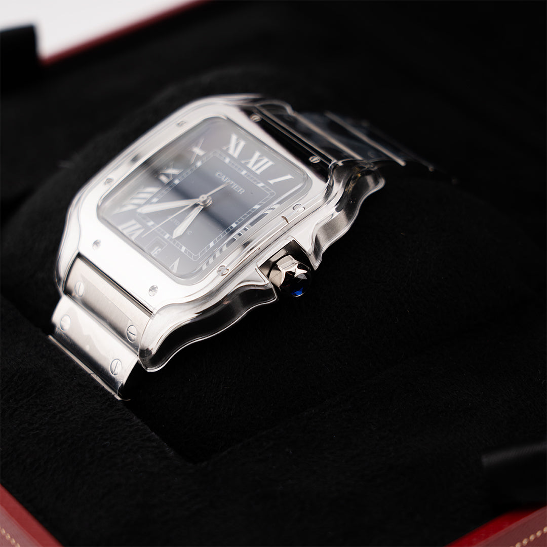 Cartier – Santos De Cartier Blue Dial