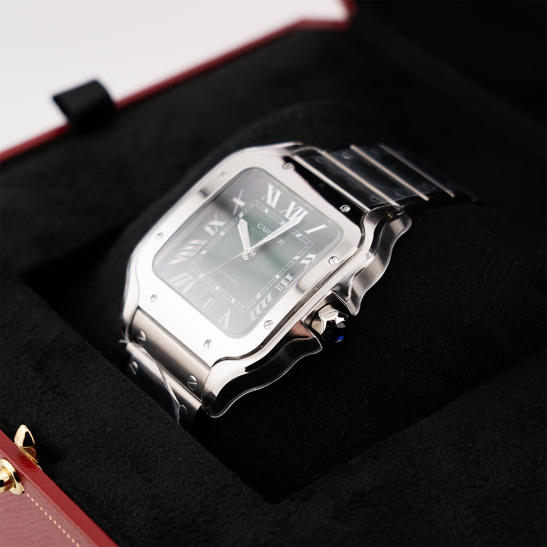 Cartier – Santos De Cartier Green Dial