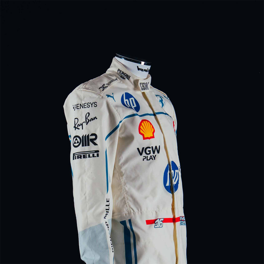 Tuta da gara Ferrari di Charles Leclerc – Qualifiche GP Monaco 2025