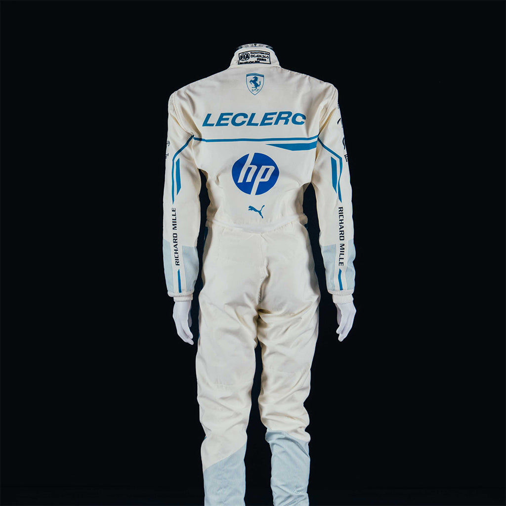 Tuta da gara Ferrari di Charles Leclerc – Qualifiche GP Monaco 2025