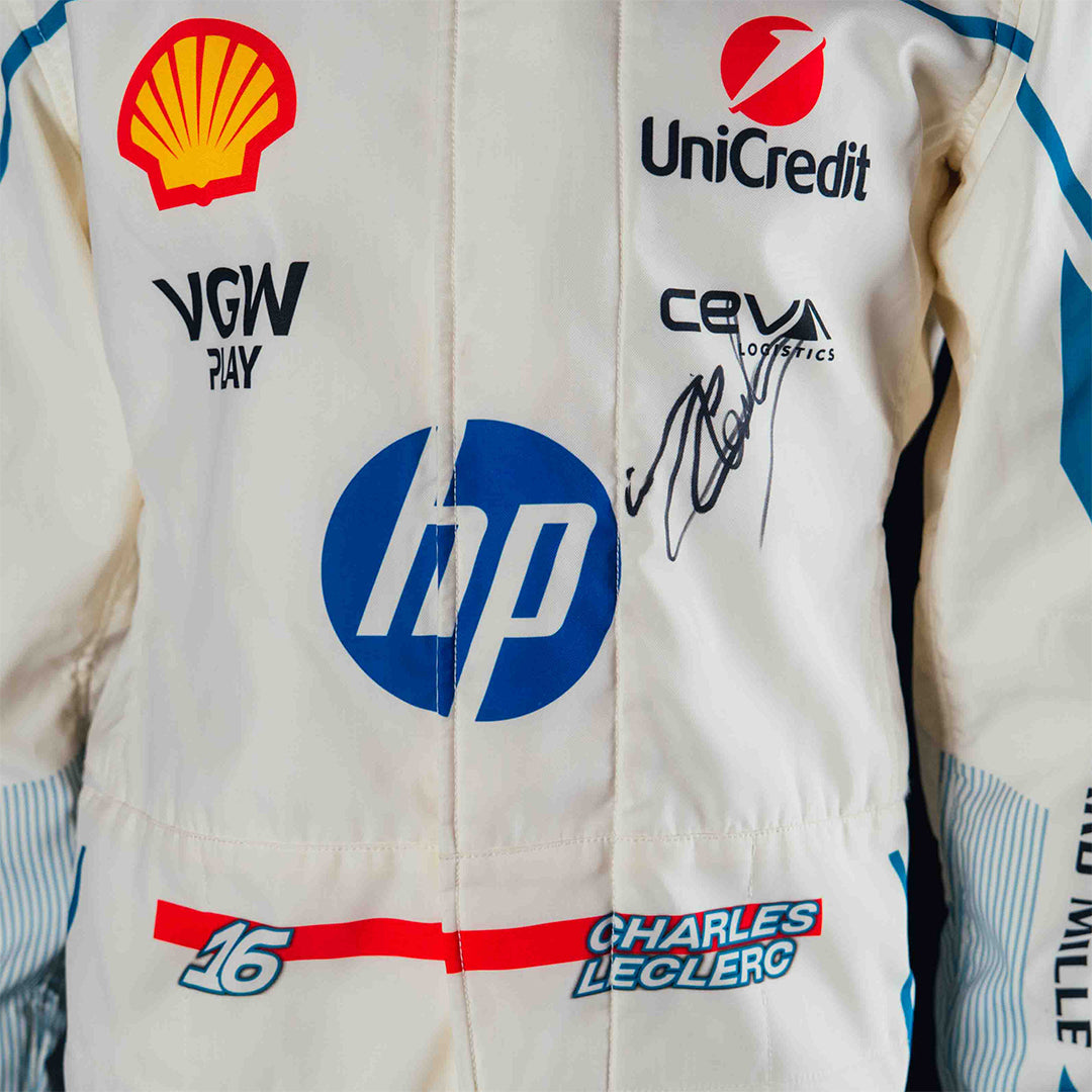 Charles Leclerc Ferrari race suit – Monaco GP 2025 qualifying