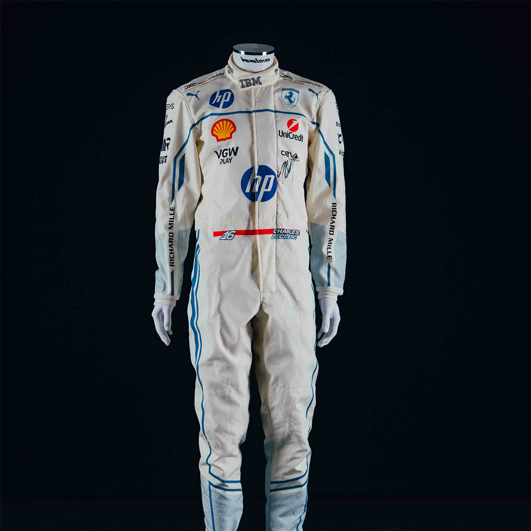 Charles Leclerc Ferrari race suit – Monaco GP 2025 qualifying