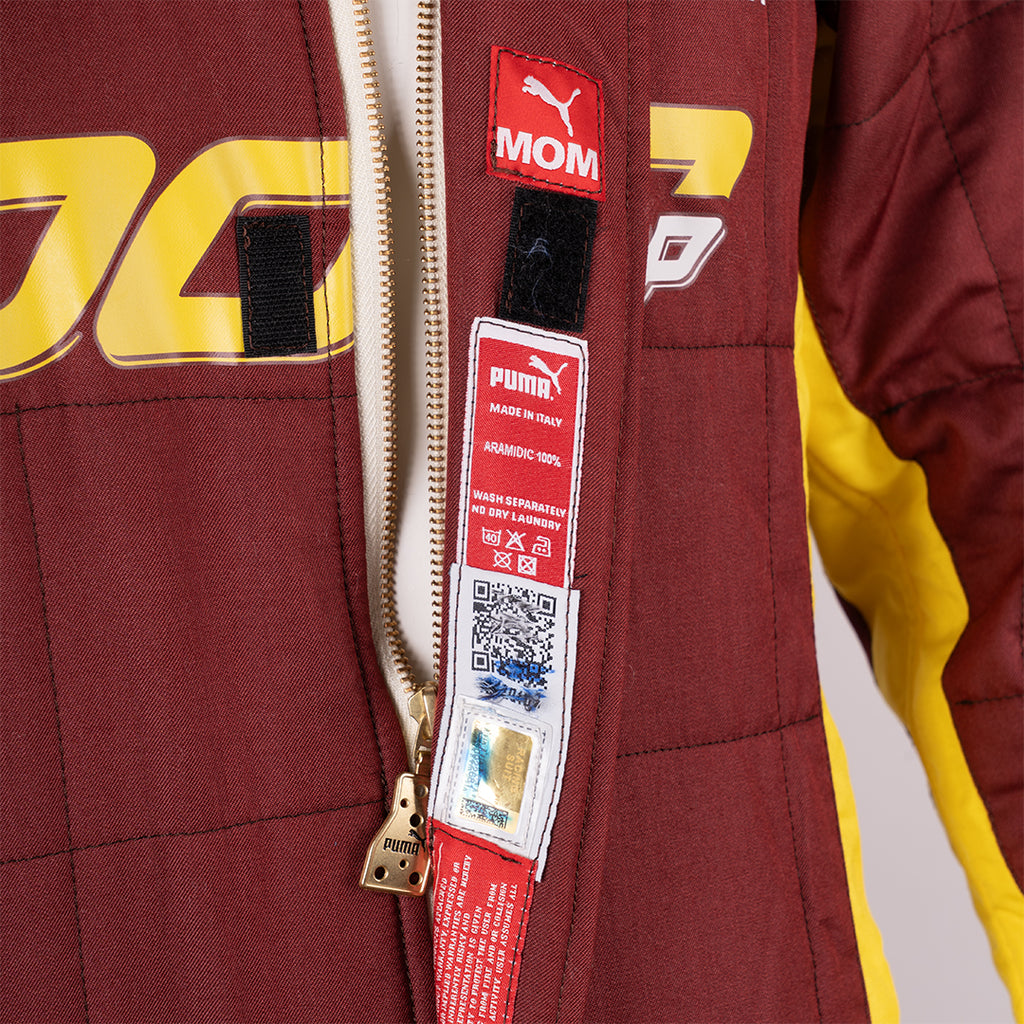 Charles Leclerc's 2020 race suit for the Toscana Grand Prix