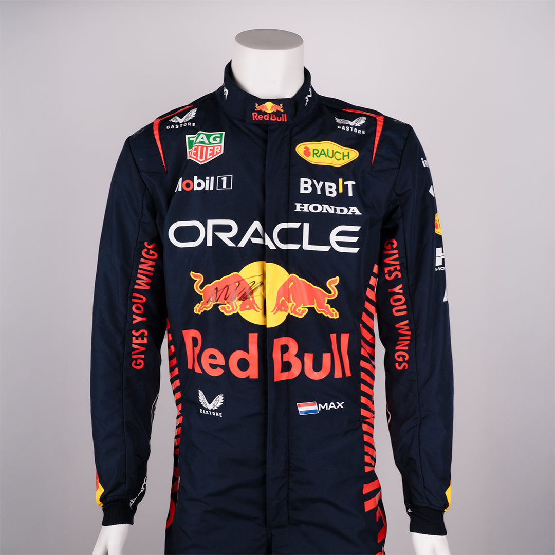 Max Verstappen – Tuta indossata in gara autografata