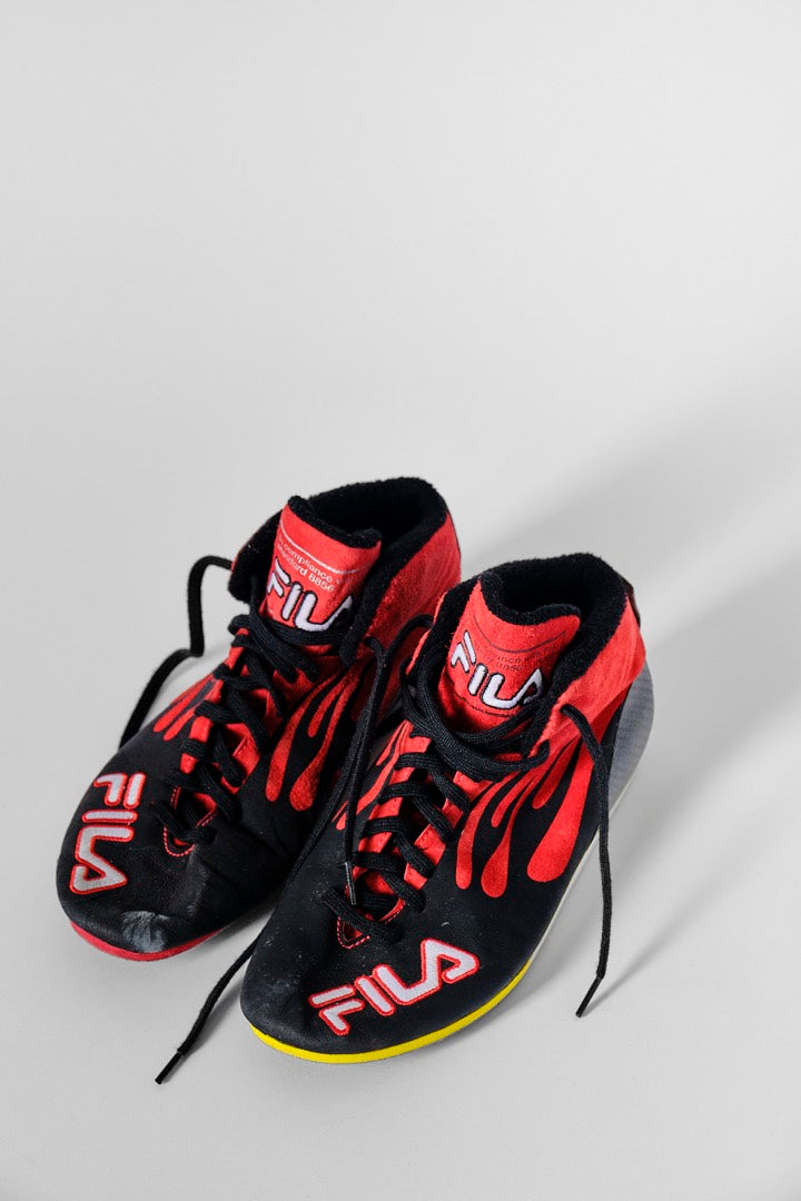 Scarpe da corsa FILA F1 firmate da Rubens Barrichello (Ferrari, 2003)