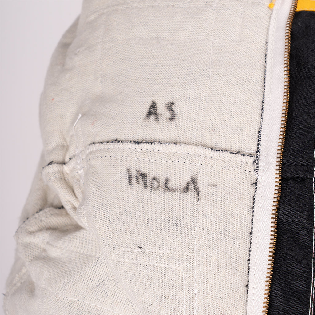 Ayrton Senna – Lotus JPS racing suit worn at the Imola Grand Prix (1985)