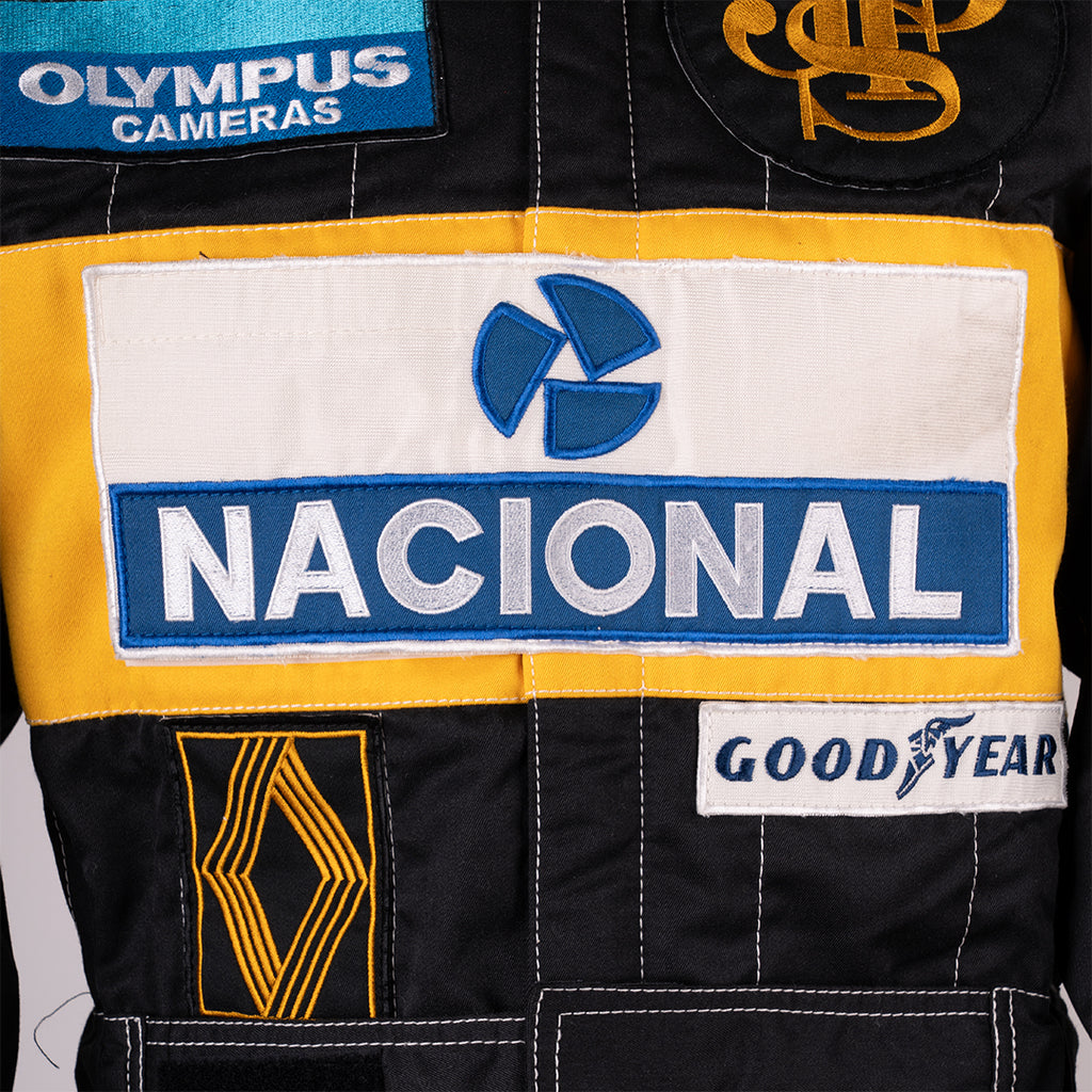 Ayrton Senna – Lotus JPS racing suit worn at the Imola Grand Prix (1985)