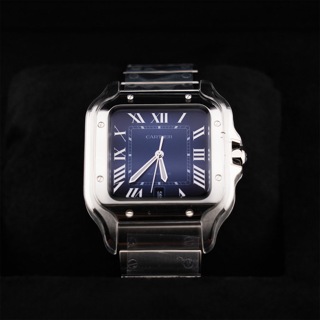 Cartier – Santos De Cartier Blue Dial