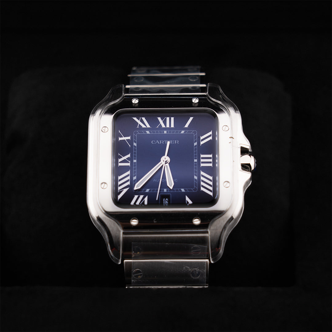Cartier – Santos De Cartier Blue Dial