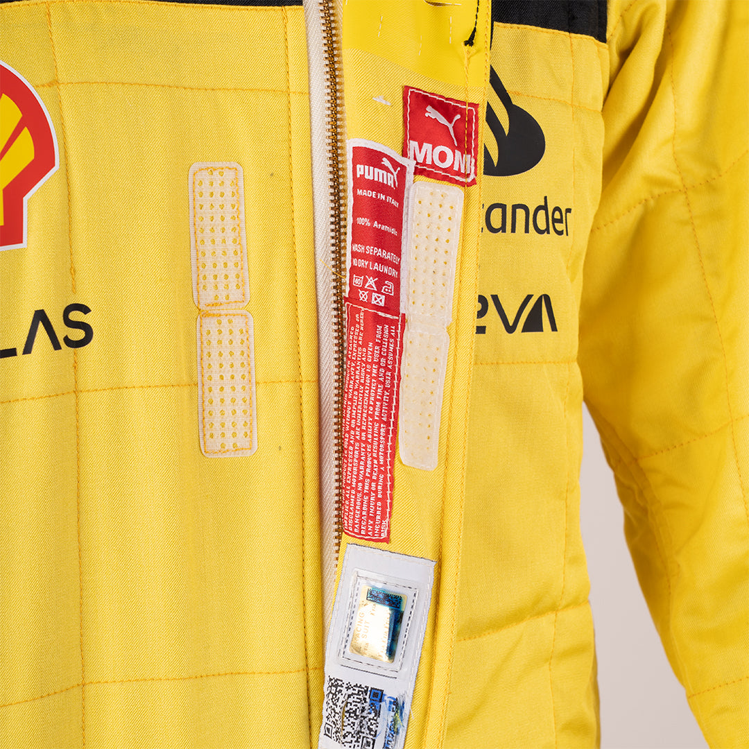 Charles Leclerc's 2022 race suit for the Monza Grand Prix