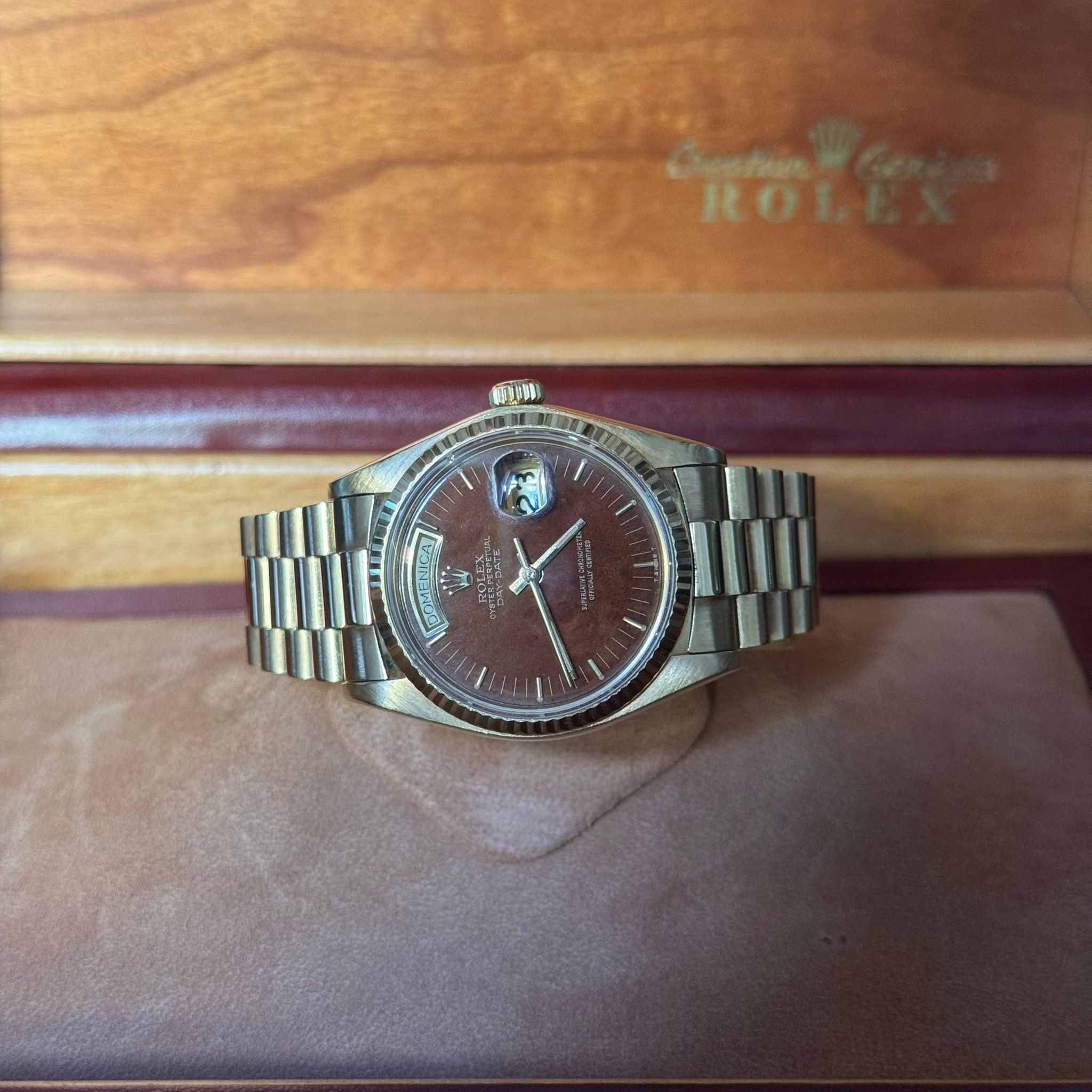 Rolex Day-Date 18038 “Wood Dial” (1980)