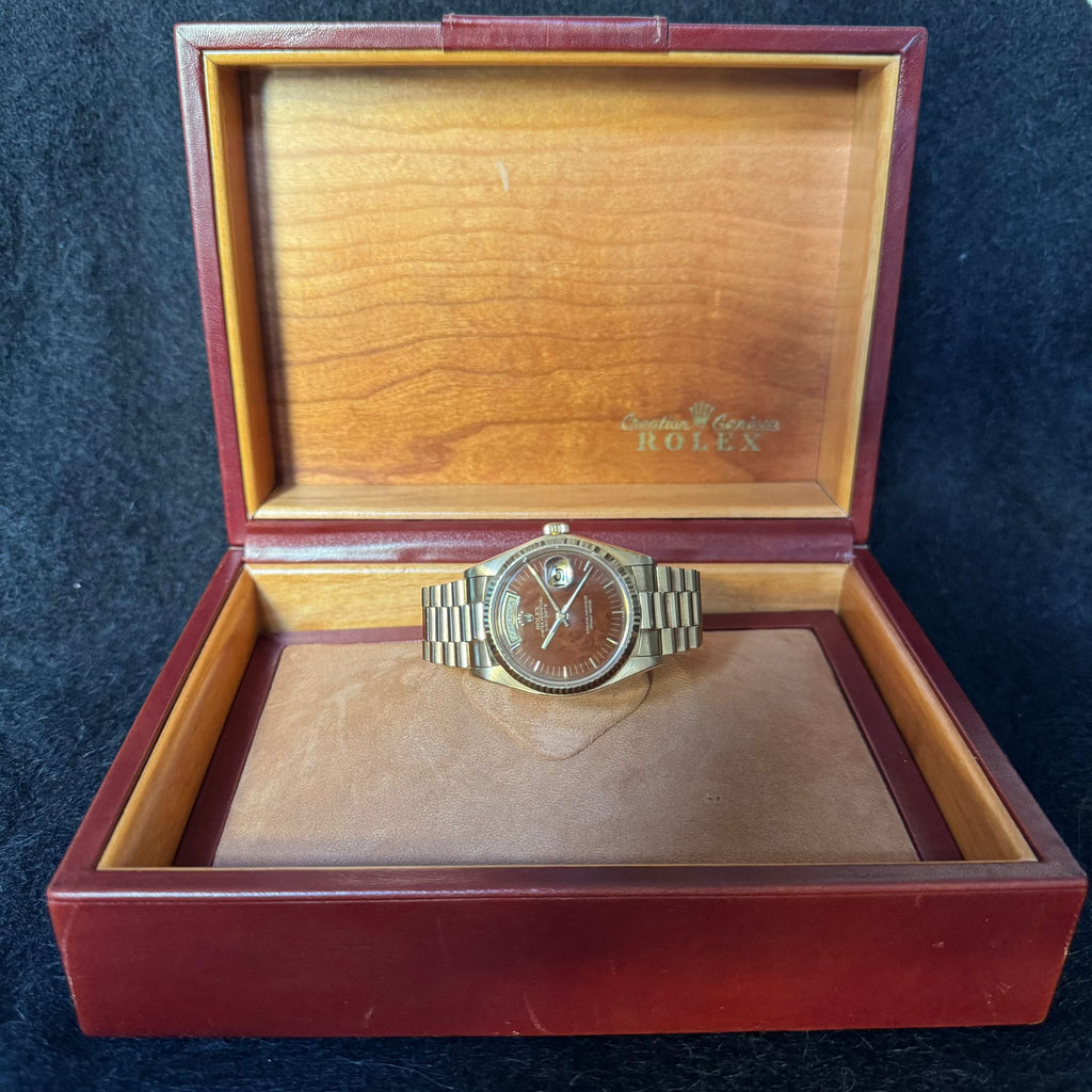 Rolex Day-Date 18038 “Wood Dial” (1980)