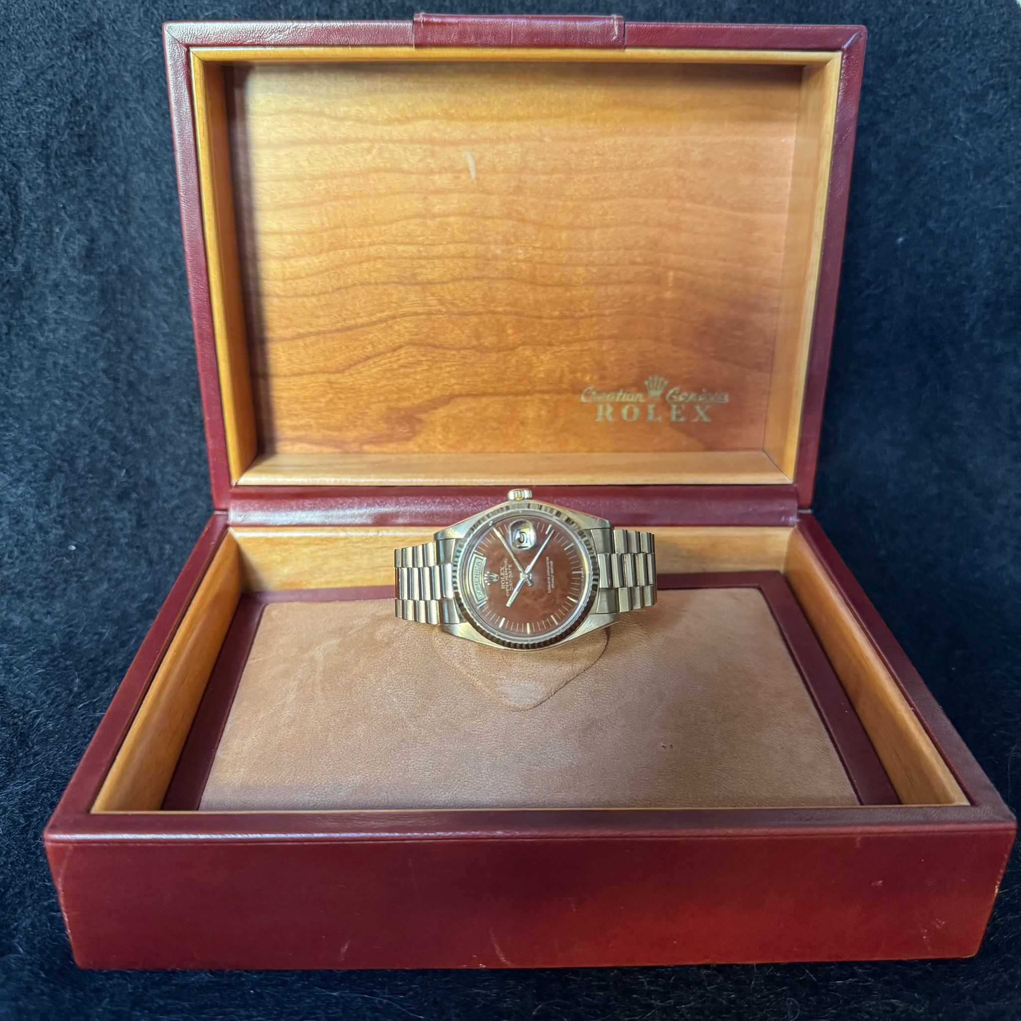 Rolex Day-Date 18038 “Wood Dial” (1980)