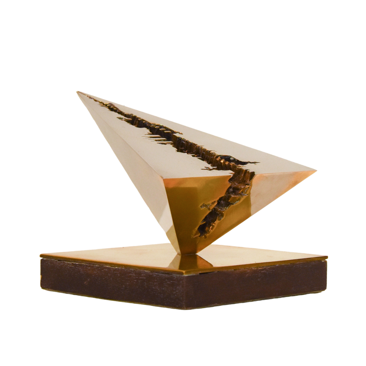 Arnaldo Pomodoro — “Uccello: a Brancusi, Studio I” (1974)