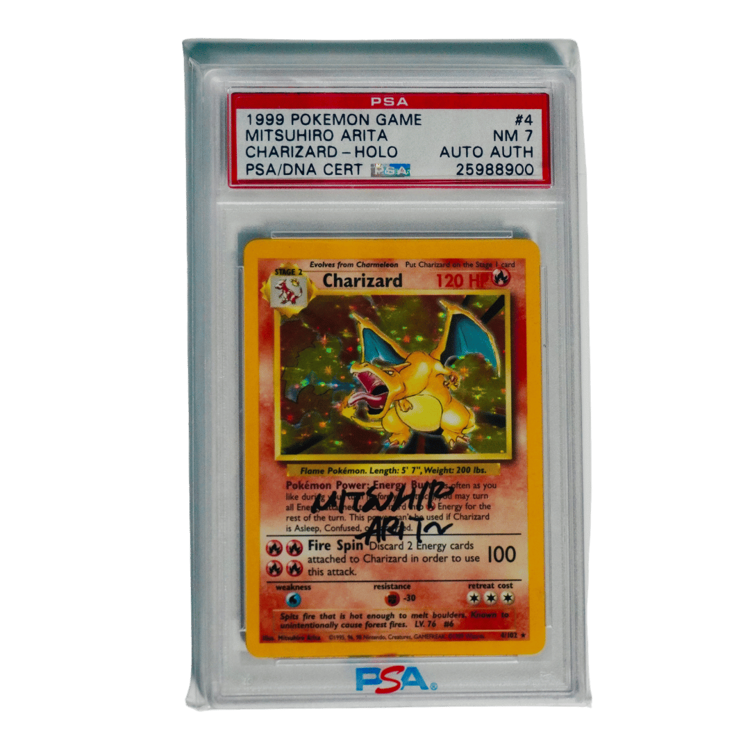 Charizard — Firmato da Mitsuhiro Arita (certificato PSA)