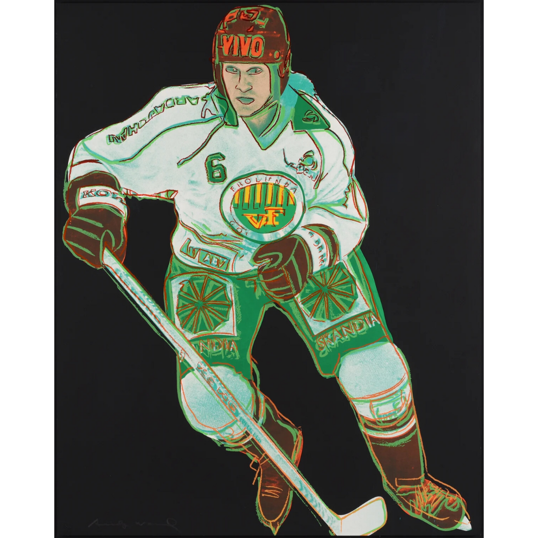 Andy Warhol — Frolunda Hockey Player (1986)