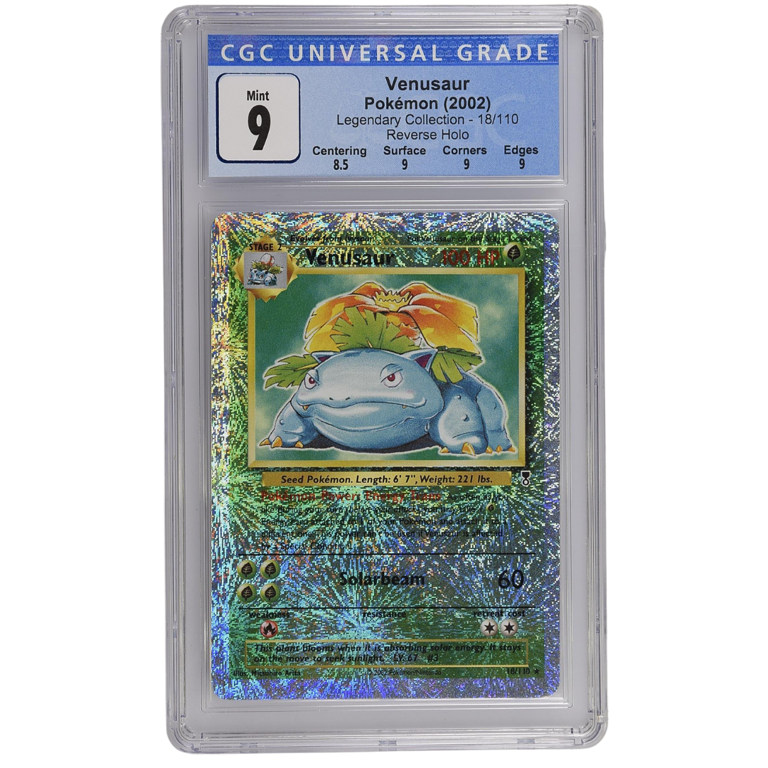 Collezione leggendaria Pokémon Venusaur Reverse Holo #18/110 (CGC 9)