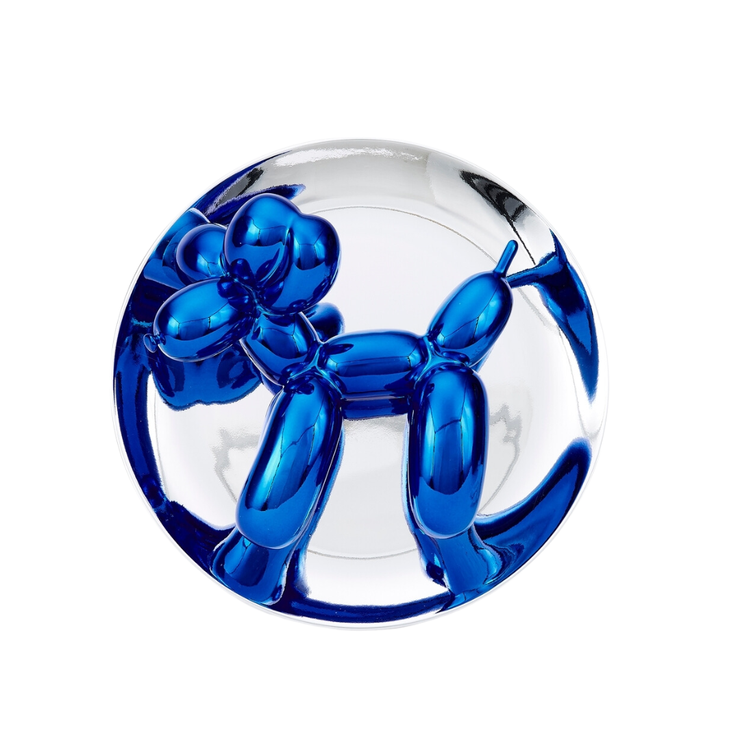 Jeff Koons Cobalt Blue Balloon Dog Plate