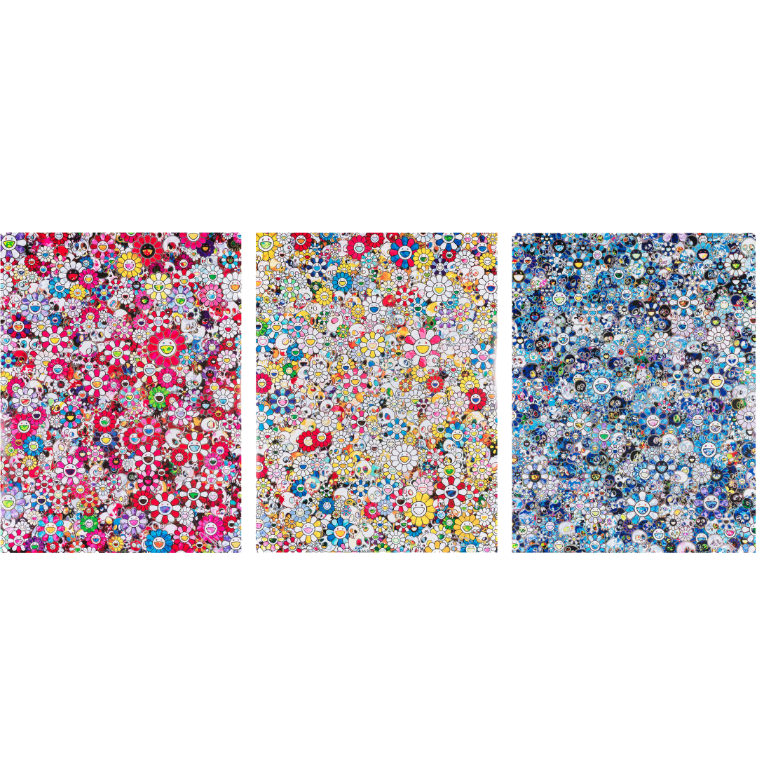 Takashi Murakami Signed & Numbered Print Suite (3 Works)