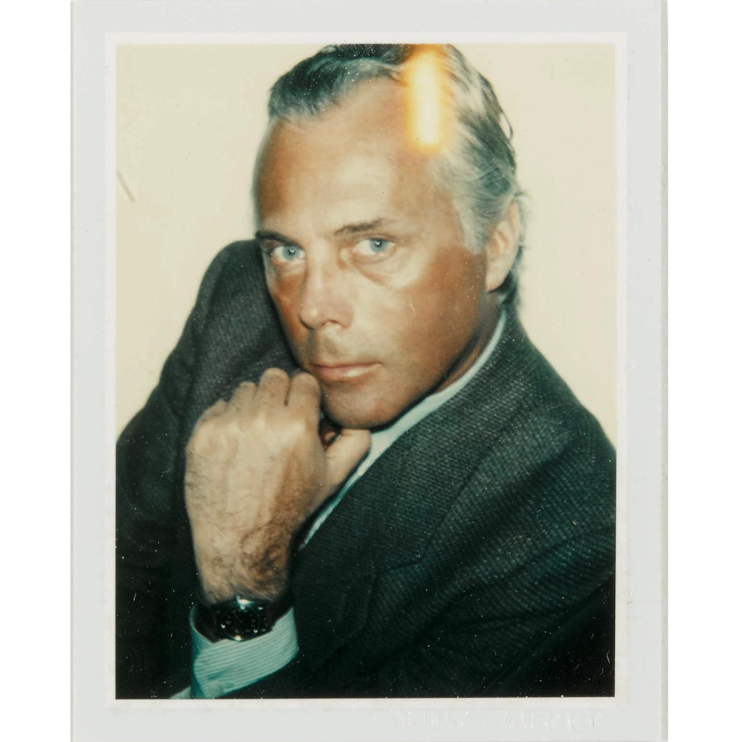 Andy Warhol – Ritratto Polaroid di Giorgio Armani (1981)