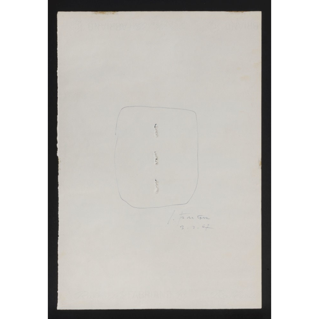 Lucio Fontana — Concetto Spaziale (1967)