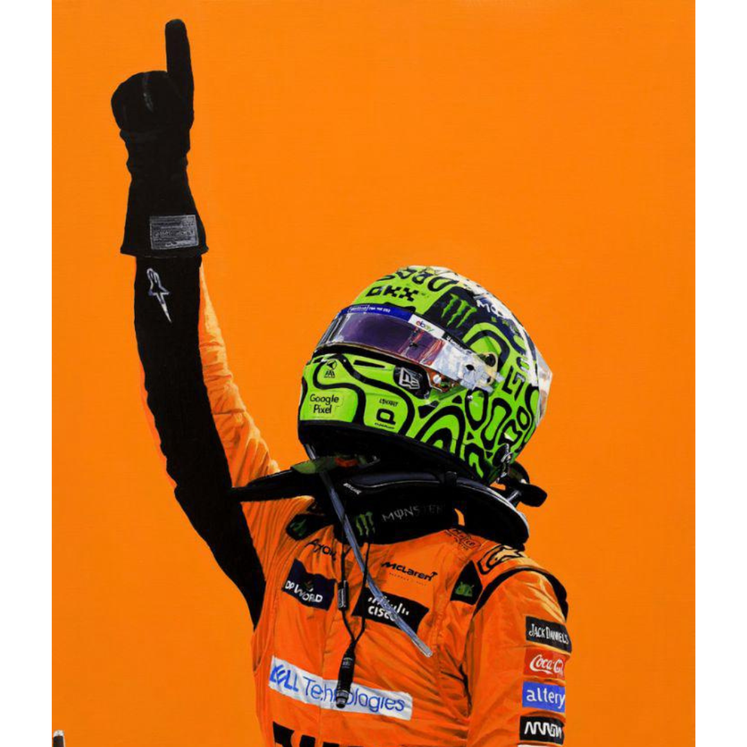 Lando Norris – Casco usato in gara nel 2024