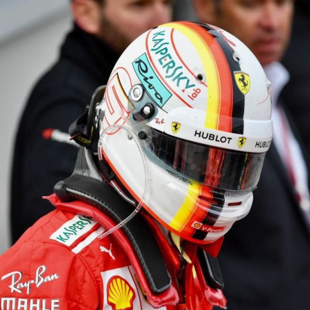 Sebastian Vettel – 2018 Race-Used Helmet
