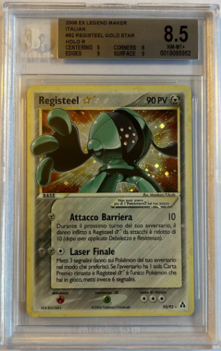Pokémon TCG Registeel Gold Star (EX Legend Maker, italiano, 2006)