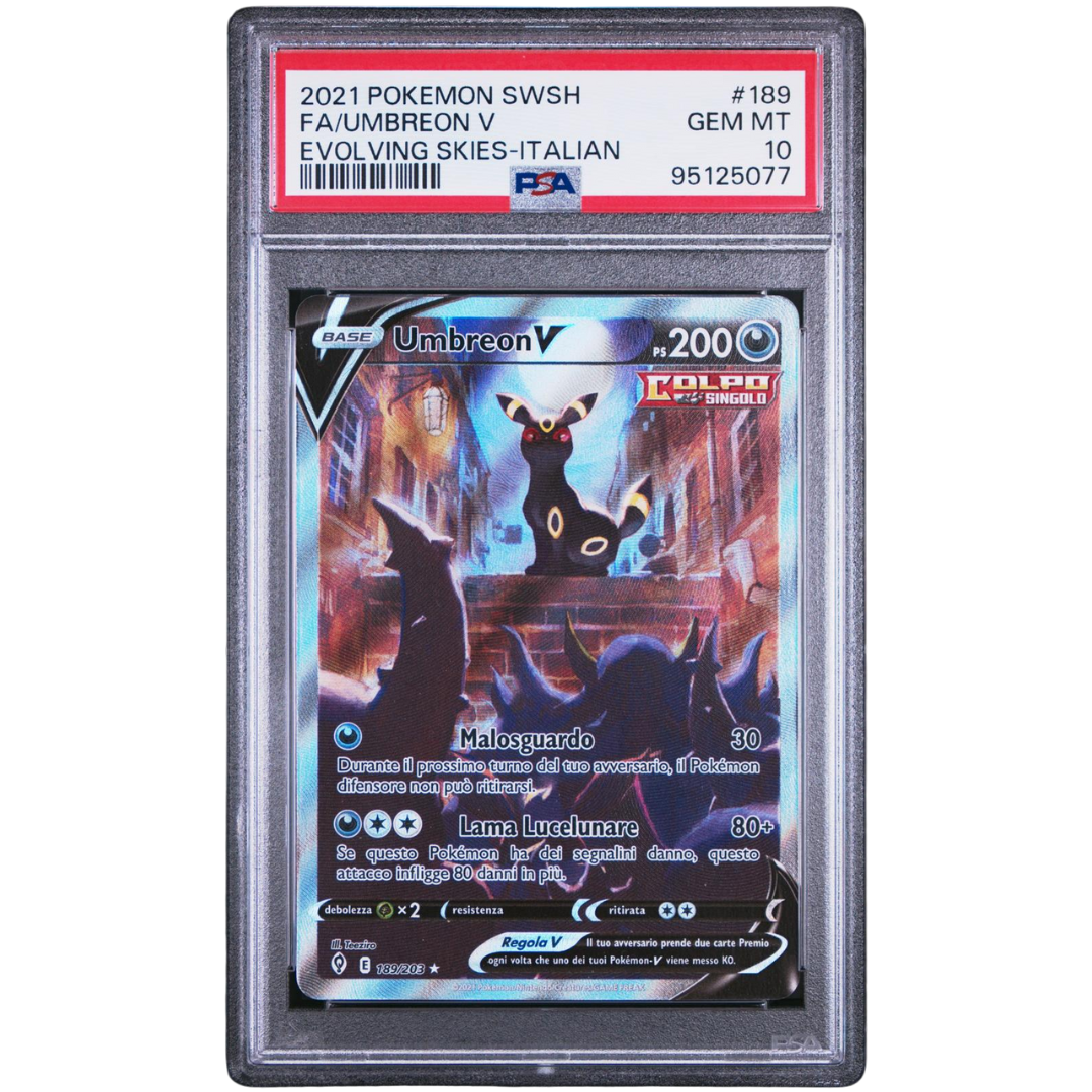 Pokémon TCG Umbreon V Full Art (Evolving Skies) PSA 10